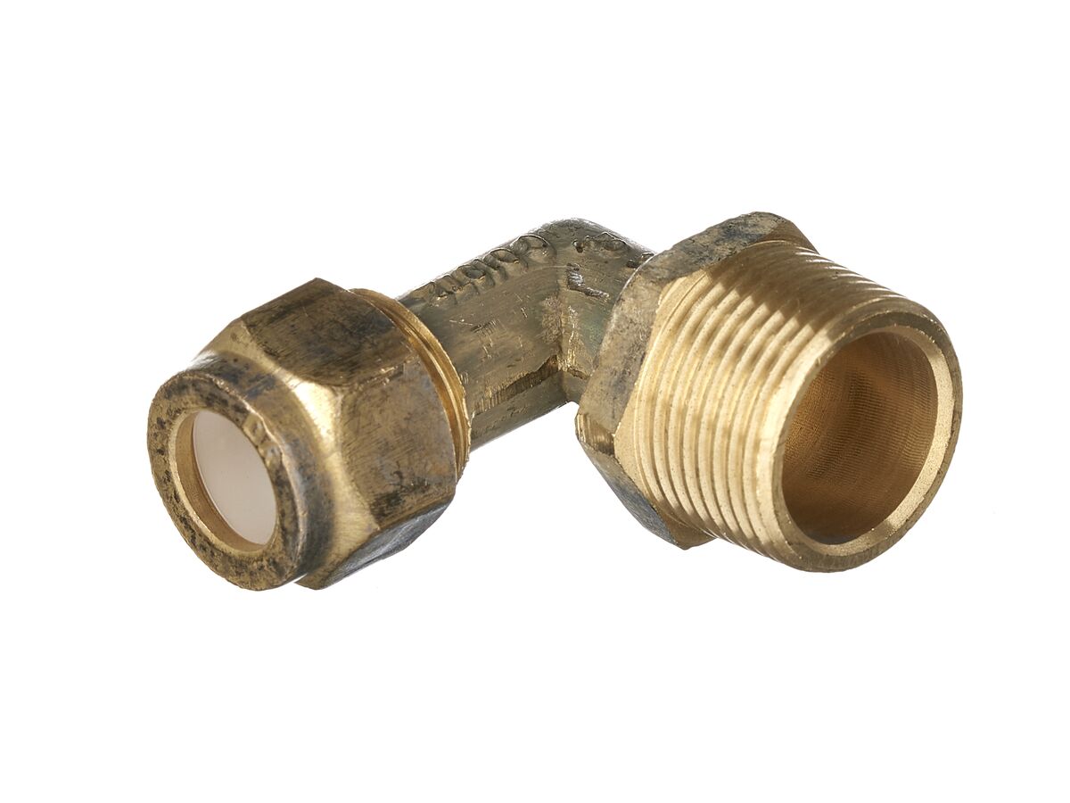 Nylon Olive Elbow 20mm Male x 15mm Copper