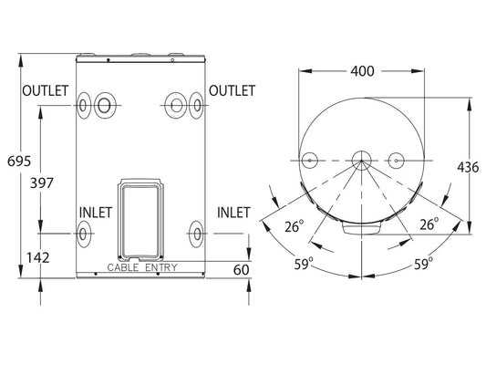 Everhot 50L 3.6kW Electric - 291050G7