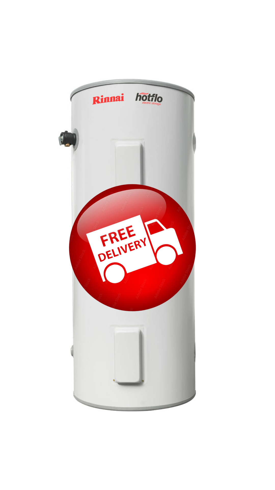 Hotflo Rinnai Hotflo 315L 3.6kW Twin Element Electric Hot Water System ...