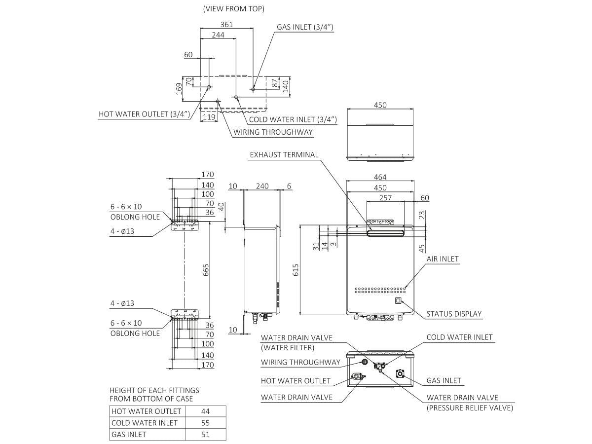 Thermann 32R LPG 50 Degree Continuous Flow Hot Water System