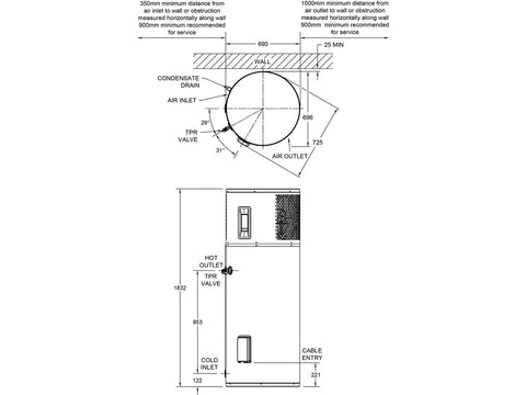 Everhot 280L R290 Heat Pump