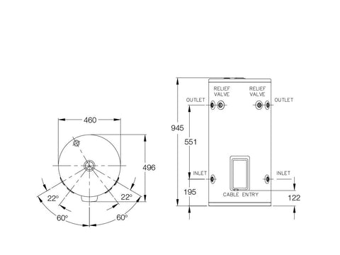 Rheem 80L 3.6kW Single Element - 481080G7