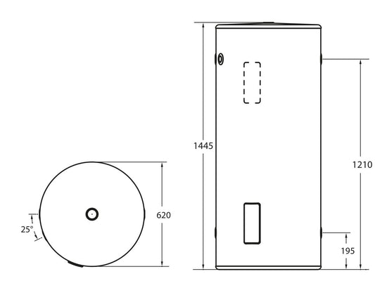 Thermann 250L 3.6kW Electric Twin Element - 250THMB236