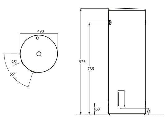 Thermann 80L 3.6kW Electric - 80THMB136